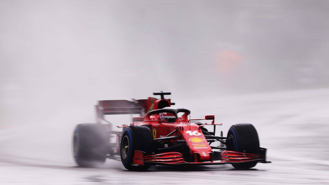 La Ferrari di Leclerc