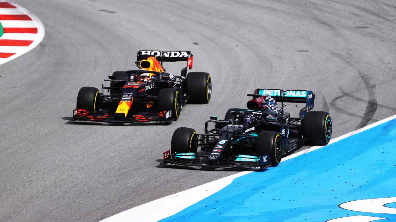 Hamilton Verstappen GP Spagna