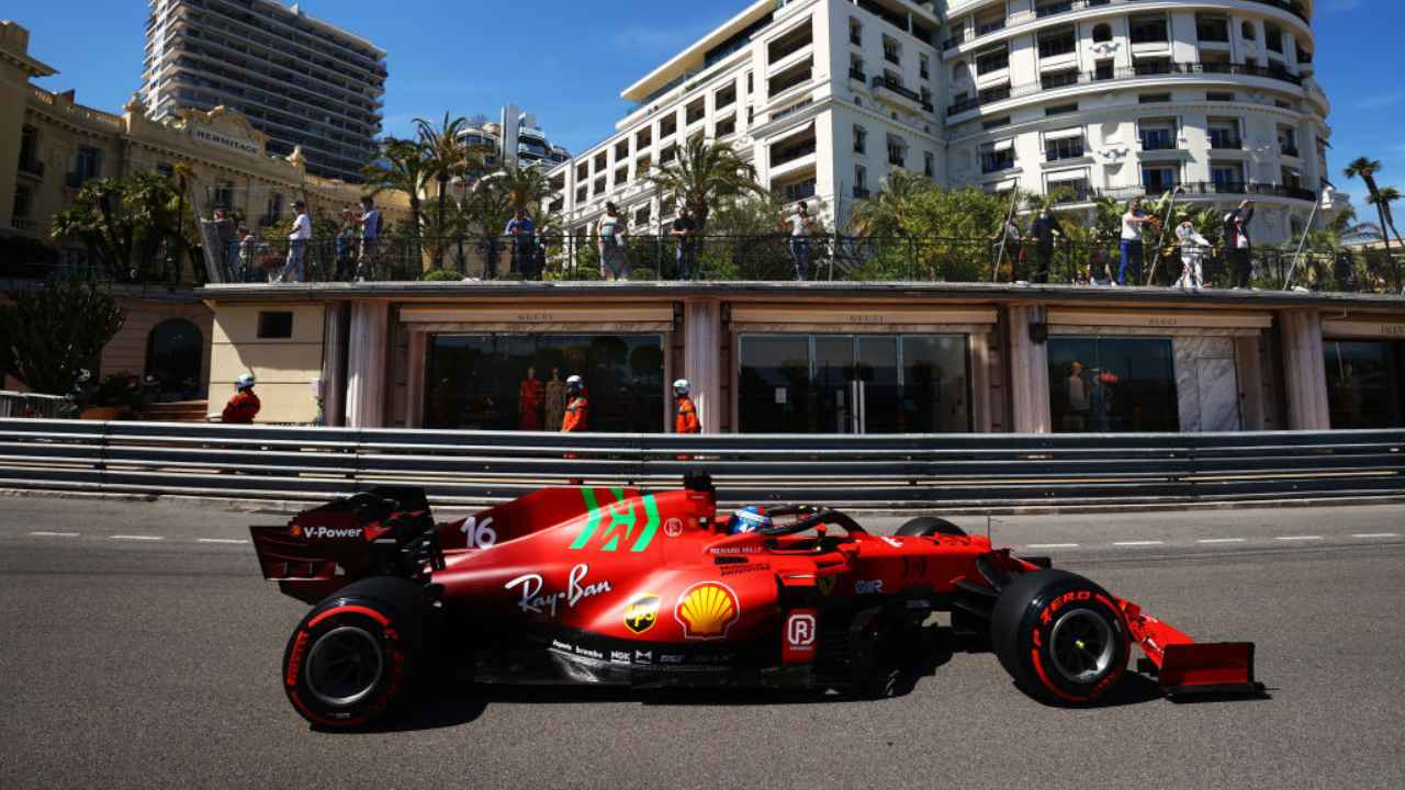 La Ferrari di Charles leclerc