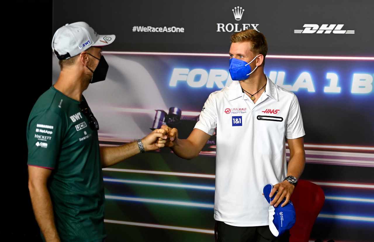 Mick Schumacher e Vettel