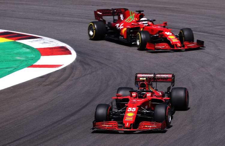 Carlos Sainz Charles Leclerc Ferrari