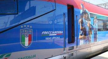 Frecciarossa, un treno speciale per la Nazionale: le foto del convoglio