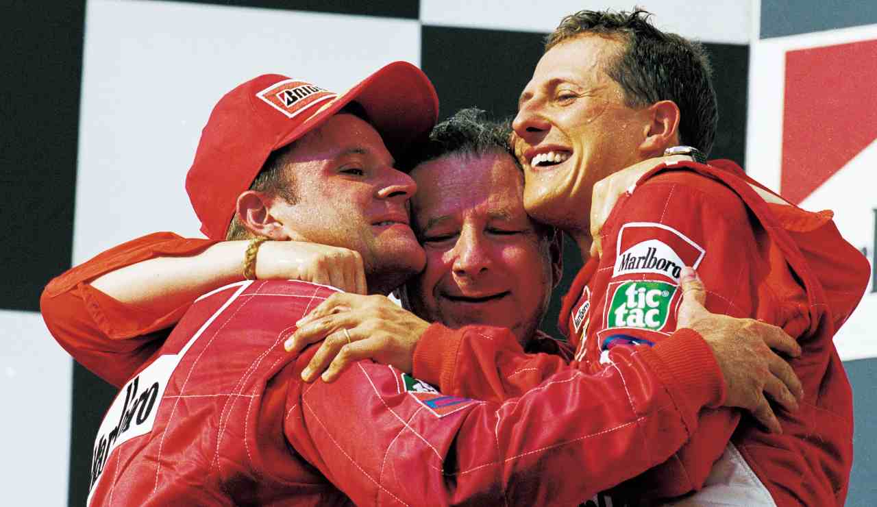 Barrichello e Schumacher