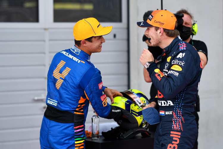 Lando Norris Max Verstappen