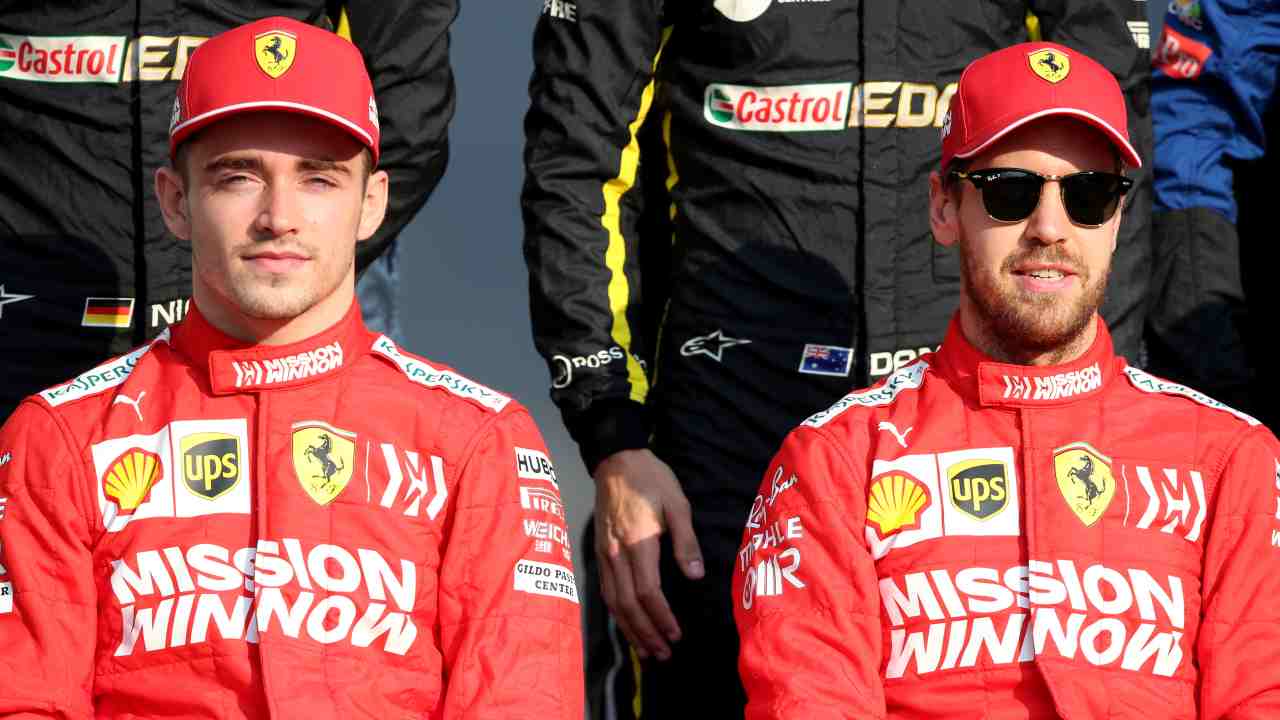 Charles Leclerc Sebastian Vettel