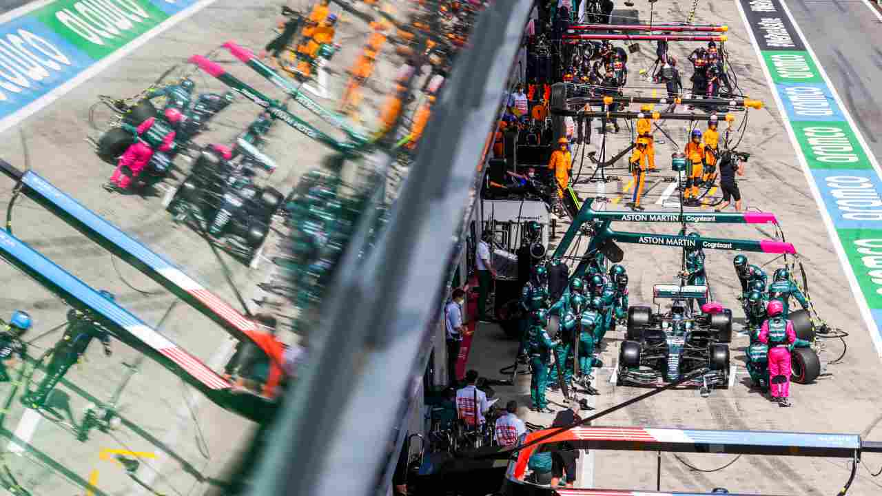 Formula 1 pit stop