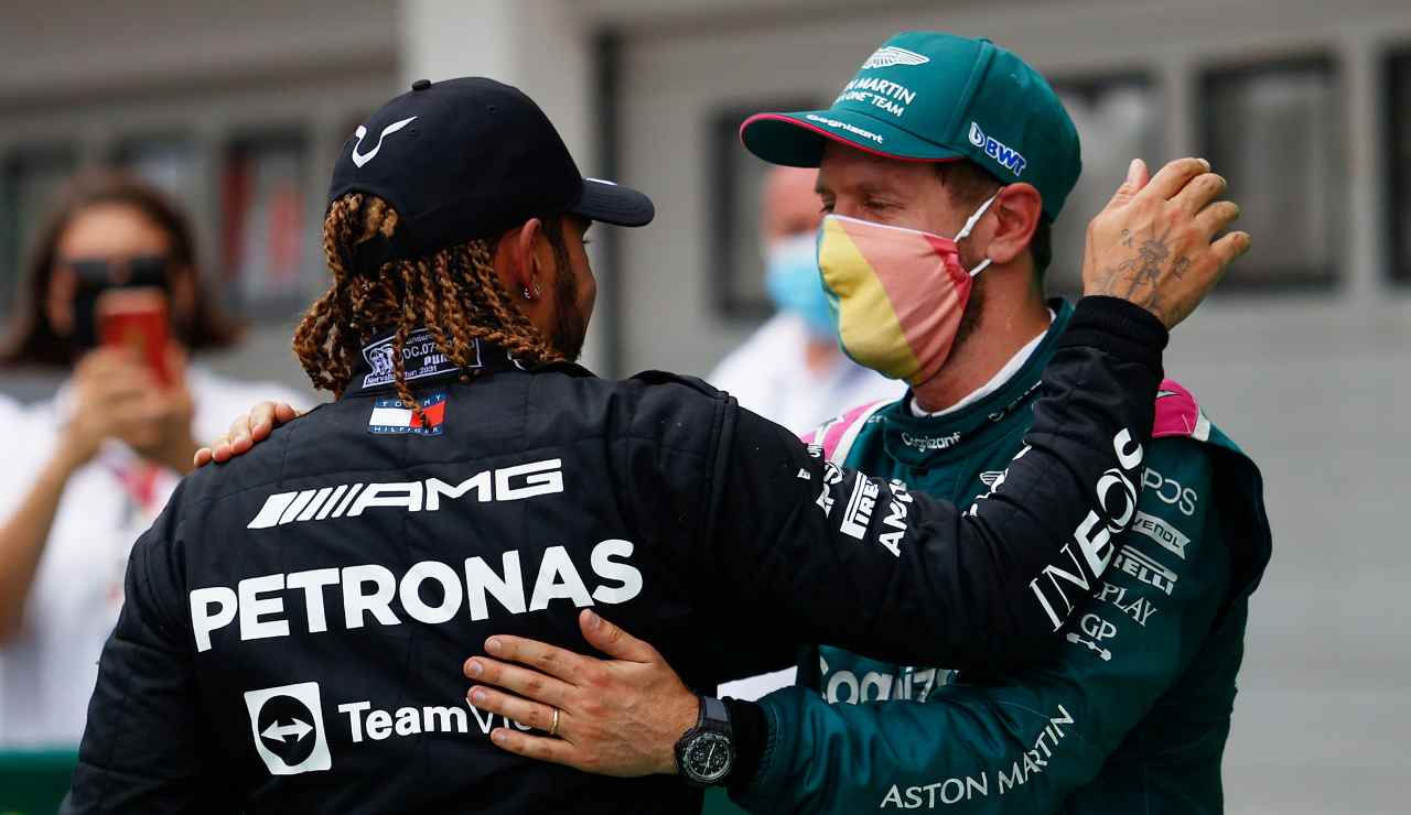 Hamilton e Vettel