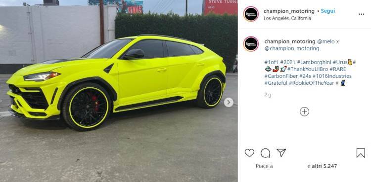 Lamborghini Urus LaMelo Ball