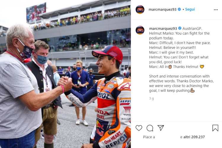 Marc Marquez Helmut Marko