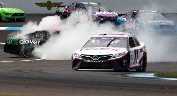 Nascar, carambola su un cordolo e incidente pauroso: il video dell’impatto