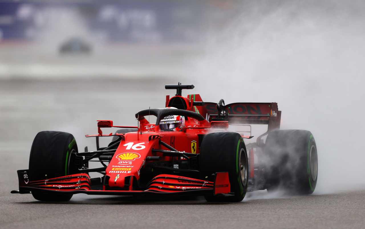 Charles Leclerc Ferrari F1 GP Russia