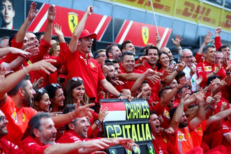 Il trionfo di Leclerc al GP Monza 2019