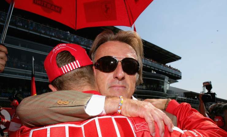 Michael Schumacher e Luca Cordero di Montezemolo