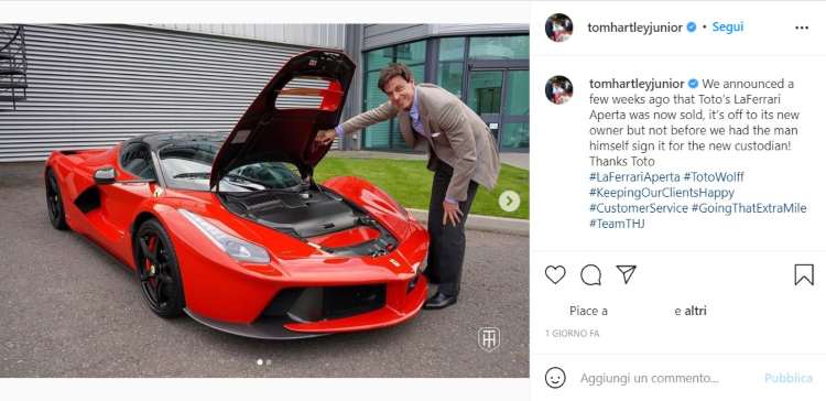 Toto Wolff Ferrari LaFerrari