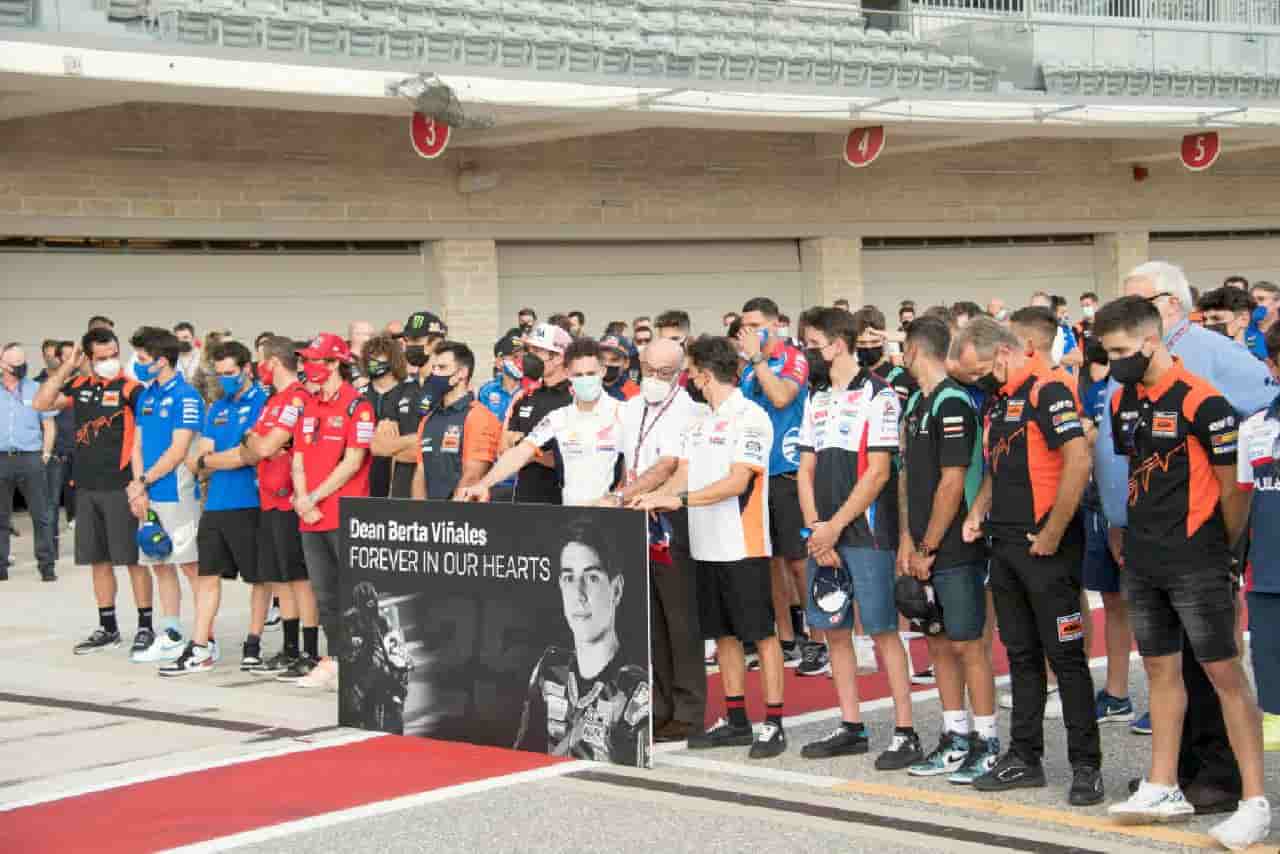 MotoGP, ad Austin un minuto di silenzio per Dean Berta Vinales