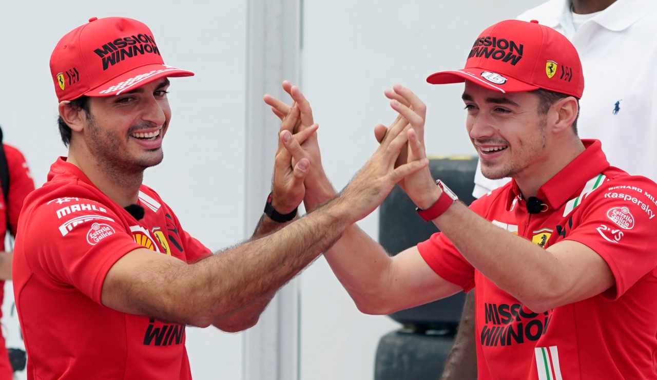 Sainz e Leclerc, piloti Ferrari (1)