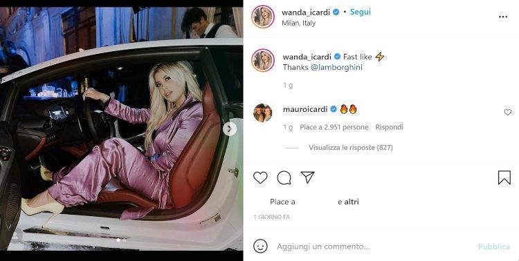 Wanda Nara Lamborghini