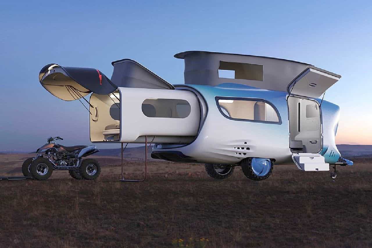 Whale Trailer Cabin, il super camper futuristico è anche low cost