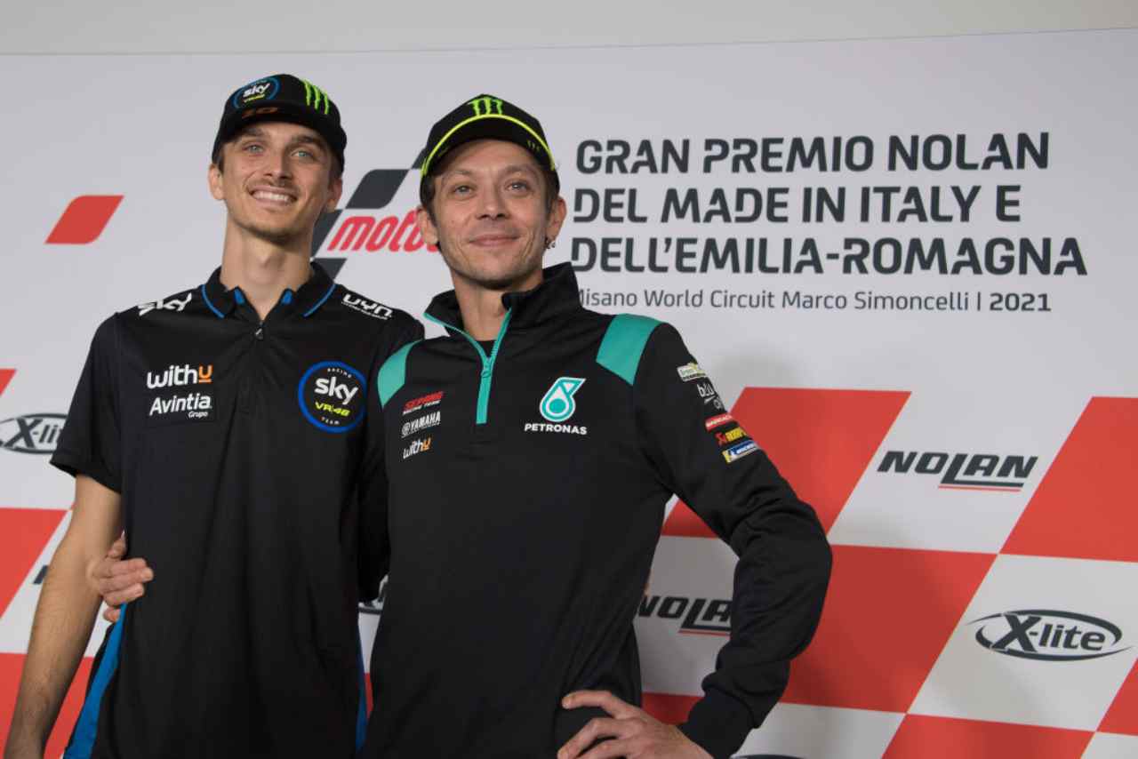 Luca Marini e Valentino Rossi