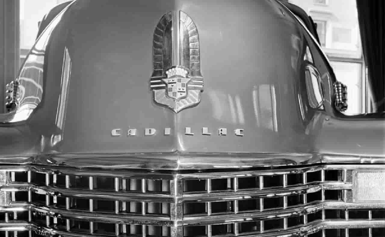 Un particolare della Cadillac Fleetwood