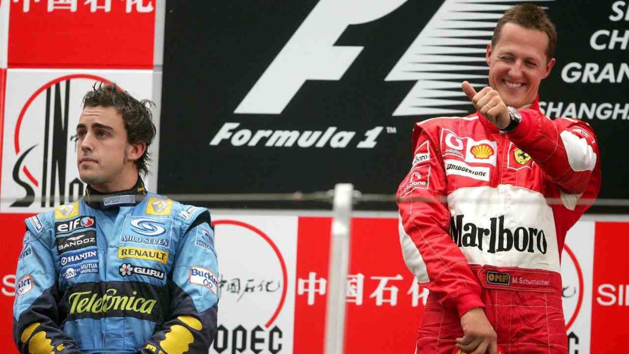 Fernando Alonso e Michael Schumacher