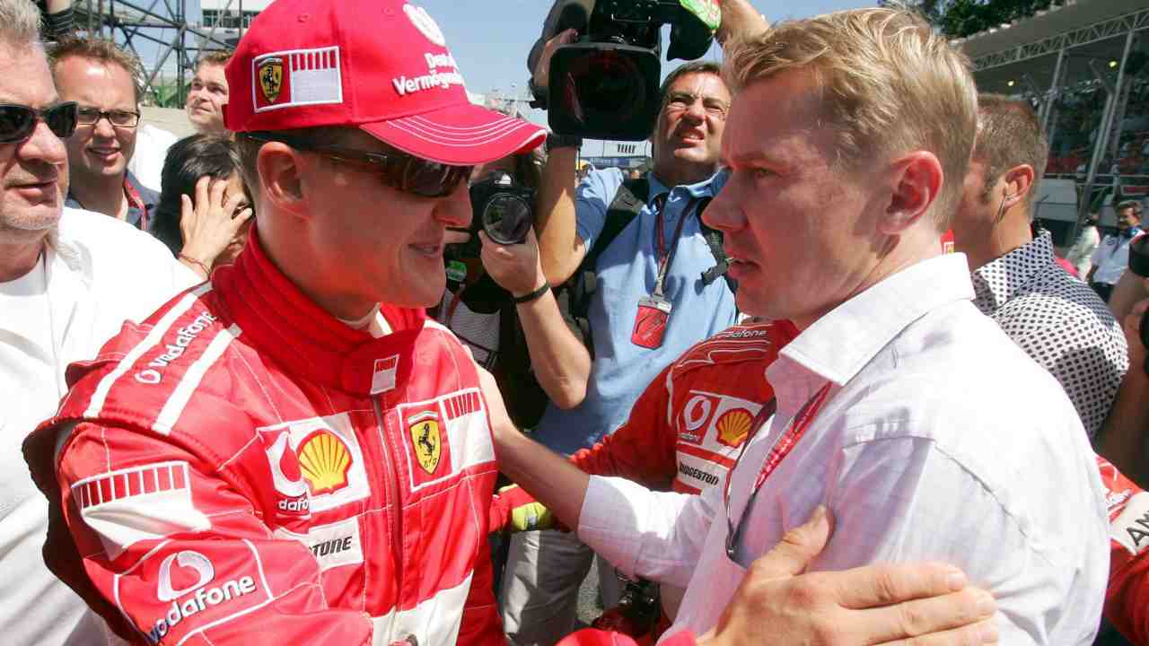 Michael Schumacher e Mika Hakkinen