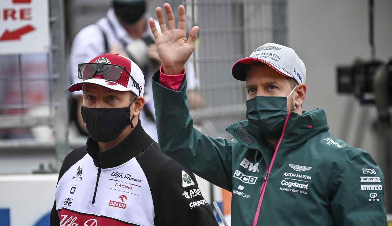 Raikkonen e Vettel