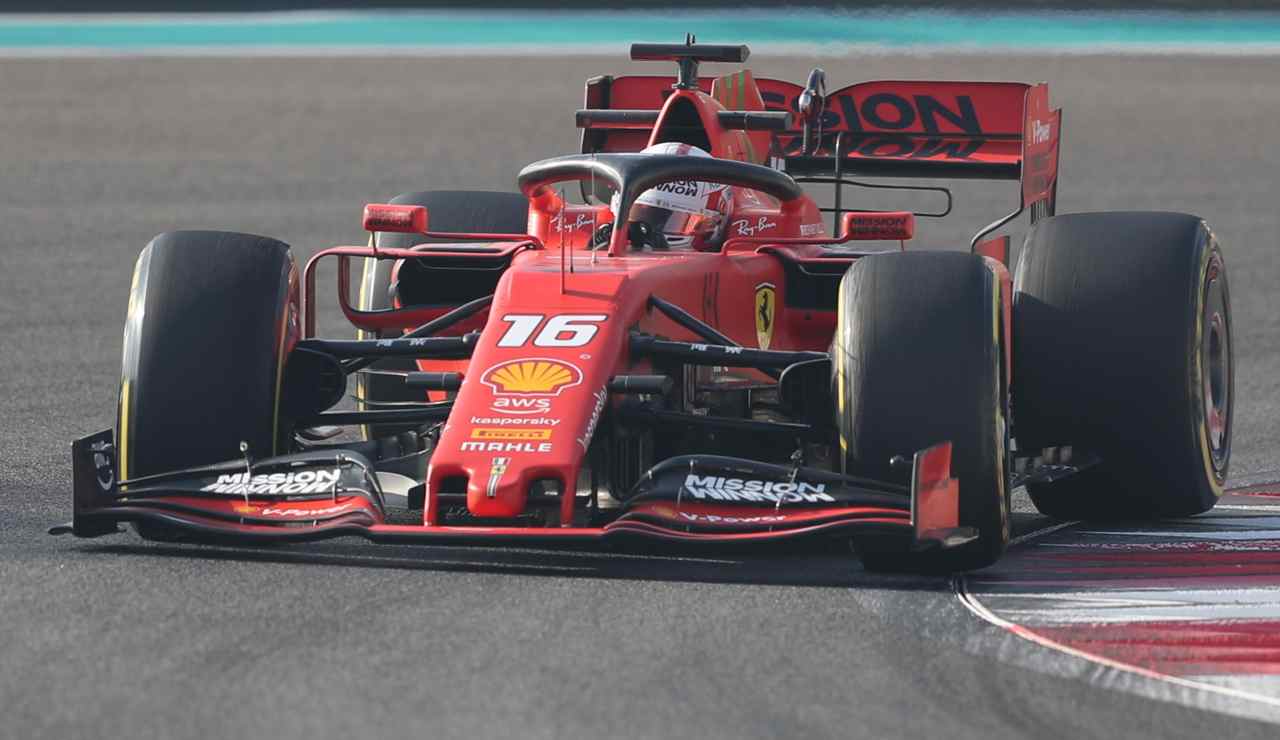 La Ferrari di Leclerc