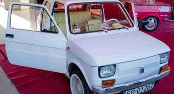 Una Fiat 126 con elementi unici all’asta: era di un noto attore