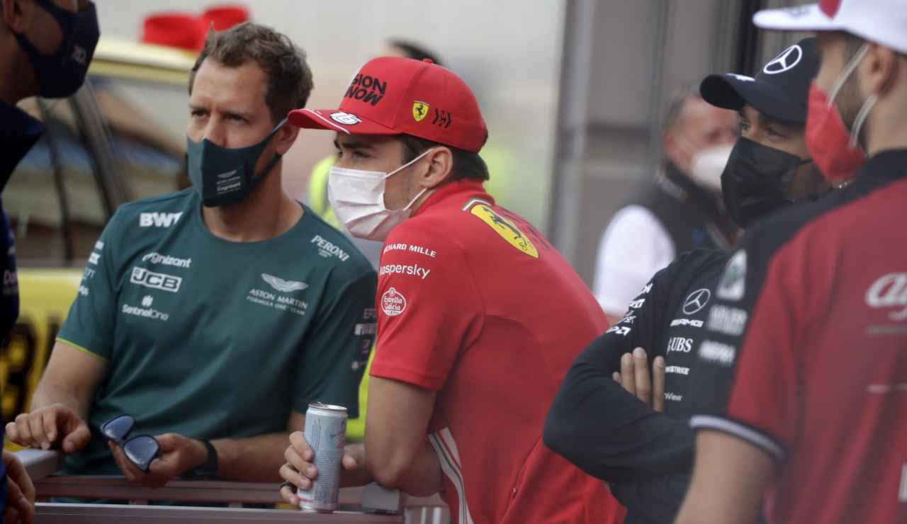 Vettel e Leclerc