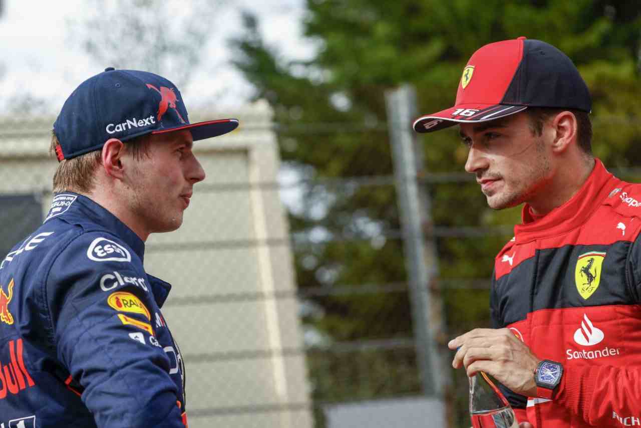 Max Verstappen Charles Leclerc