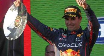 Sergio Perez con la Red Bull sul circuito del GP di Miami: il video in pista