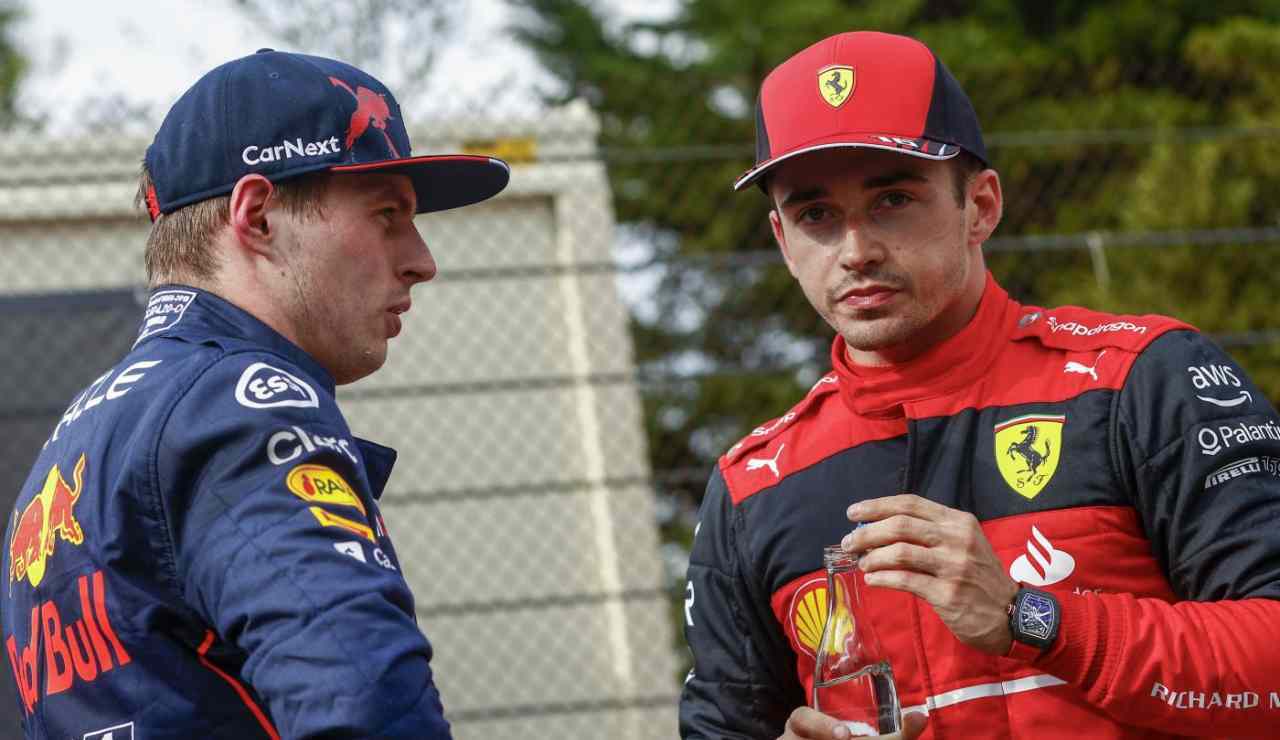 Verstappen e Leclerc