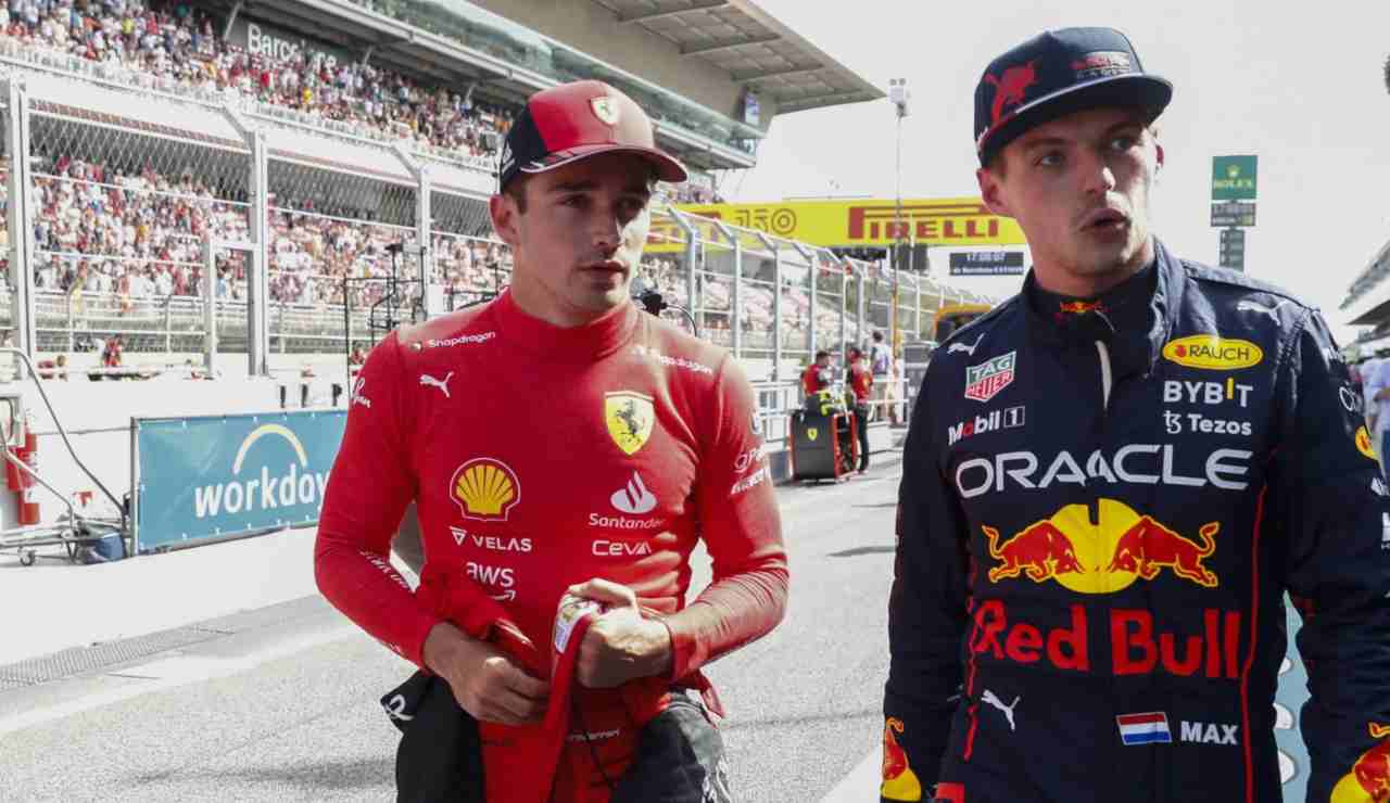 Leclerc e Verstappen