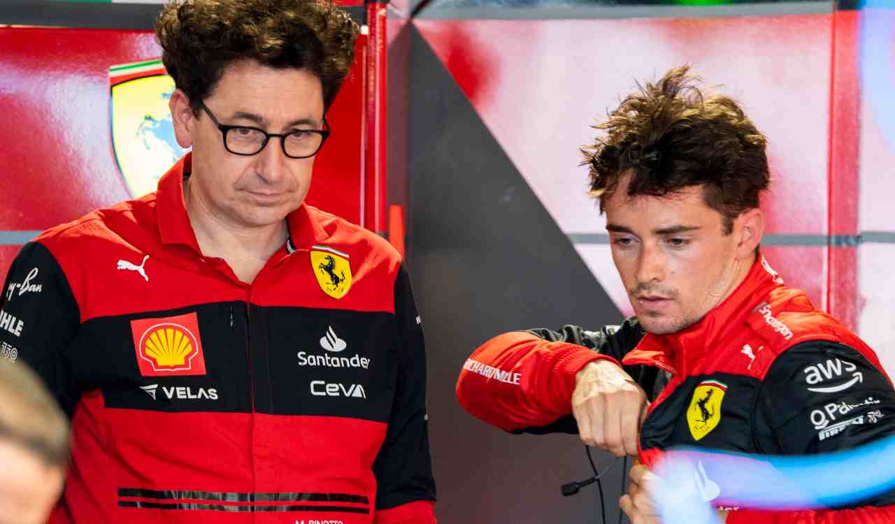 Mattia Binotto Charles Leclerc