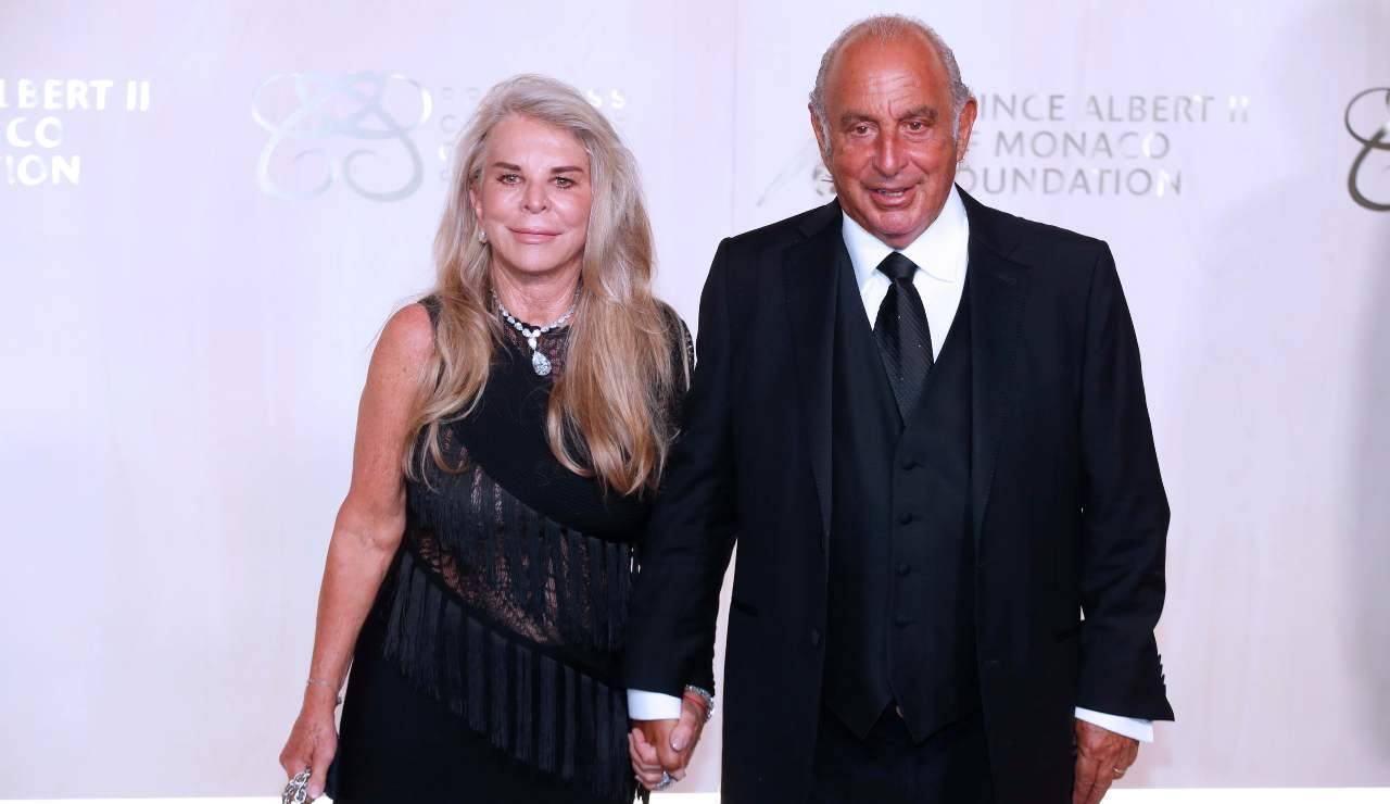 Philip Green con la moglie