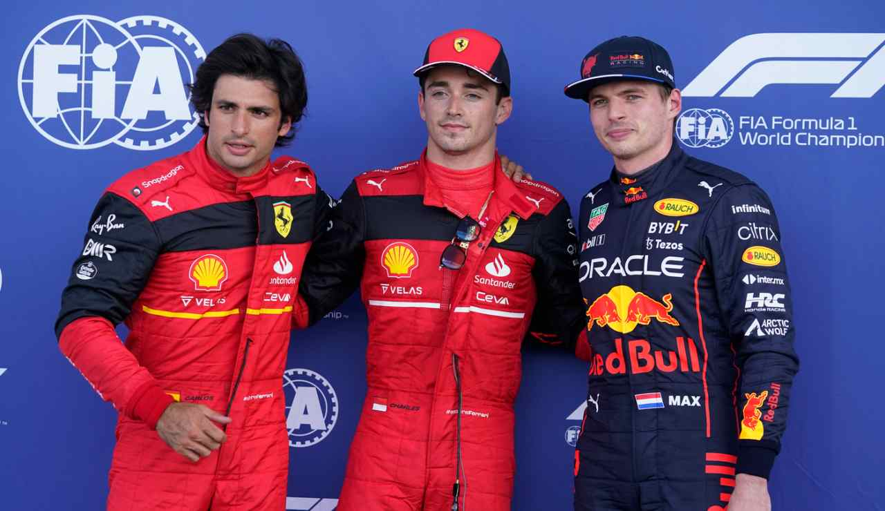 Sainz, Leclerc, Verstappen 10052022