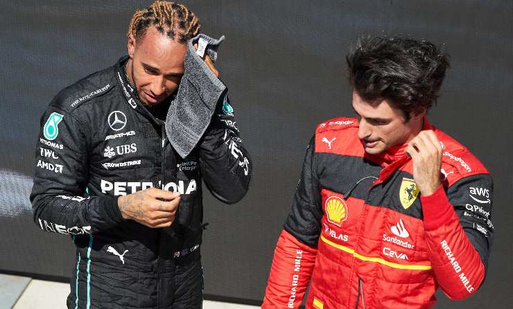 Carlos Sainz Lewis Hamilton