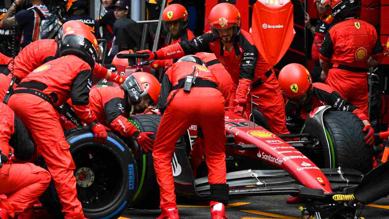 Ferrari pit stop