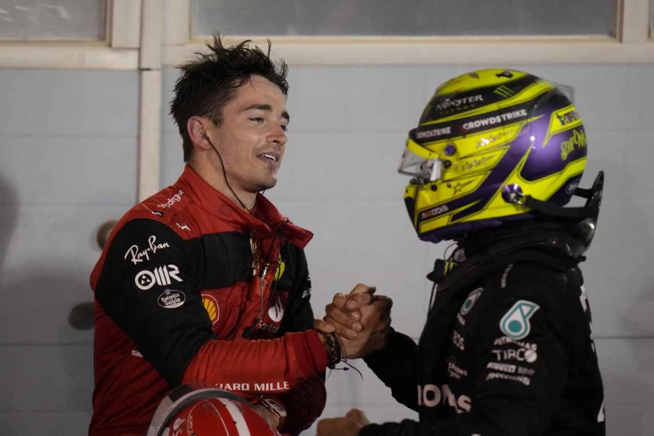 Charles Leclerc Lewis Hamilton