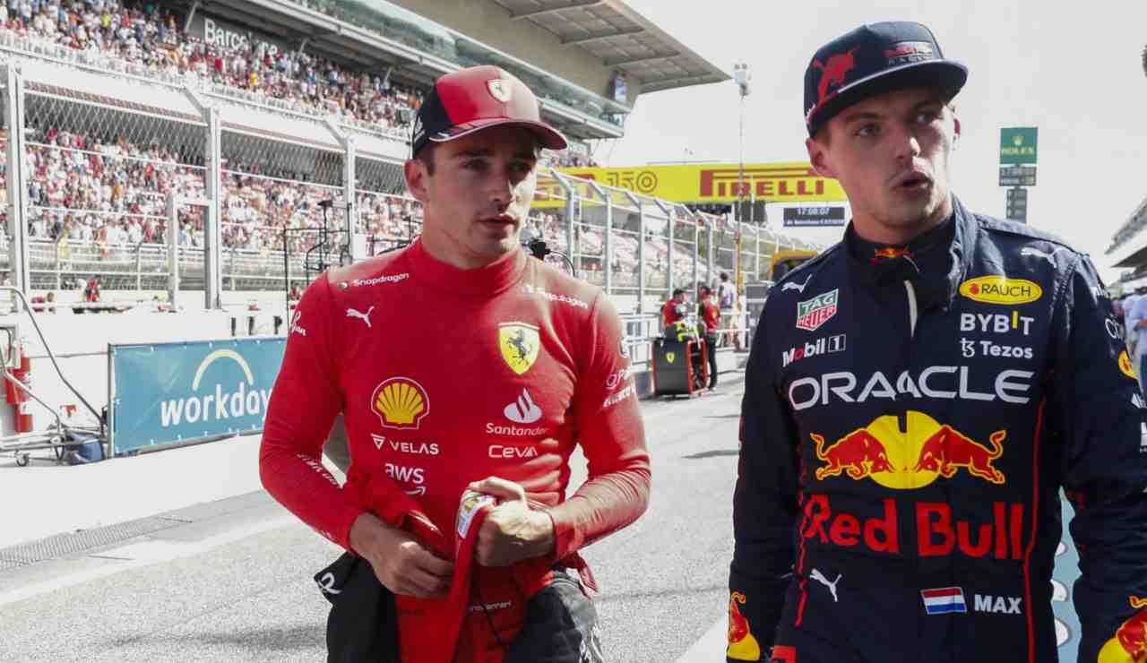 Leclerc e Verstappen