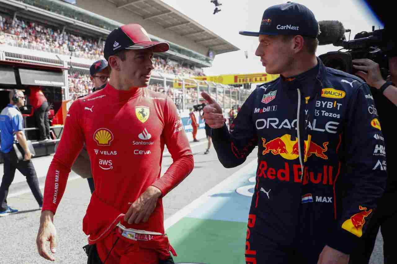 Charles Leclerc Max Verstappen