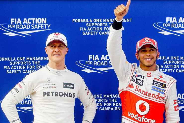 Michael Schumacher lewis hamilton