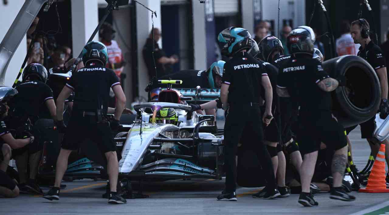 Pit stop Mercedes