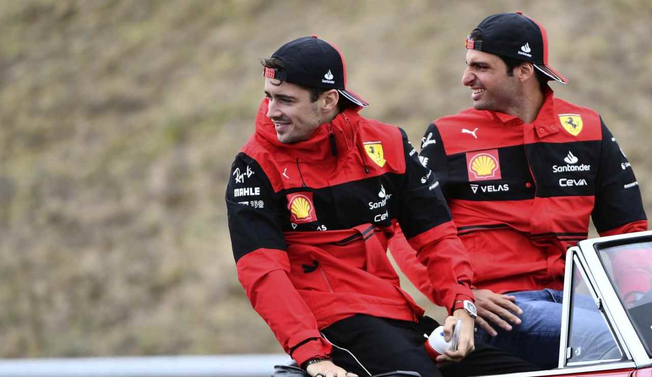 Leclerc and Sainz