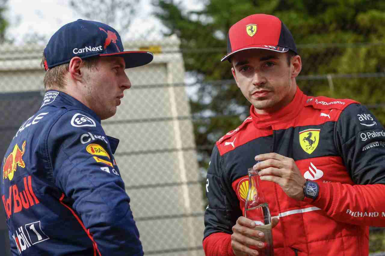 Max Verstappen Charles Leclerc