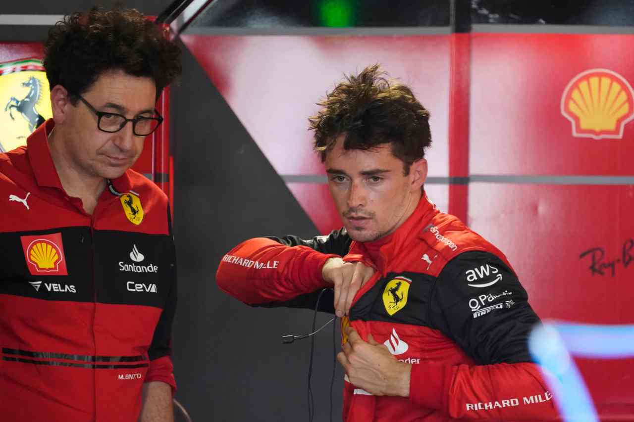 Mattia Binotto Charles Leclerc