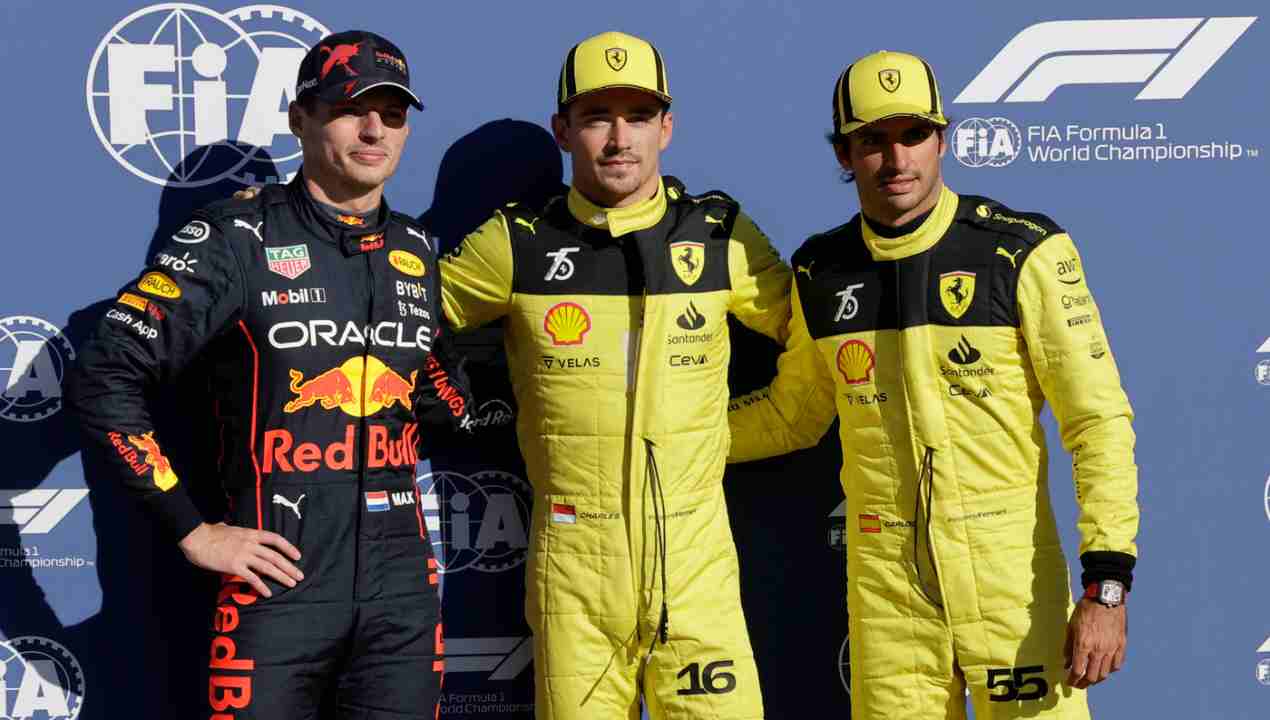 Verstappen Leclerc e Sainz