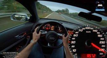 Un’Audi RS modificata fa vacillare il contachilometri, che accelerazione: il video è pazzesco