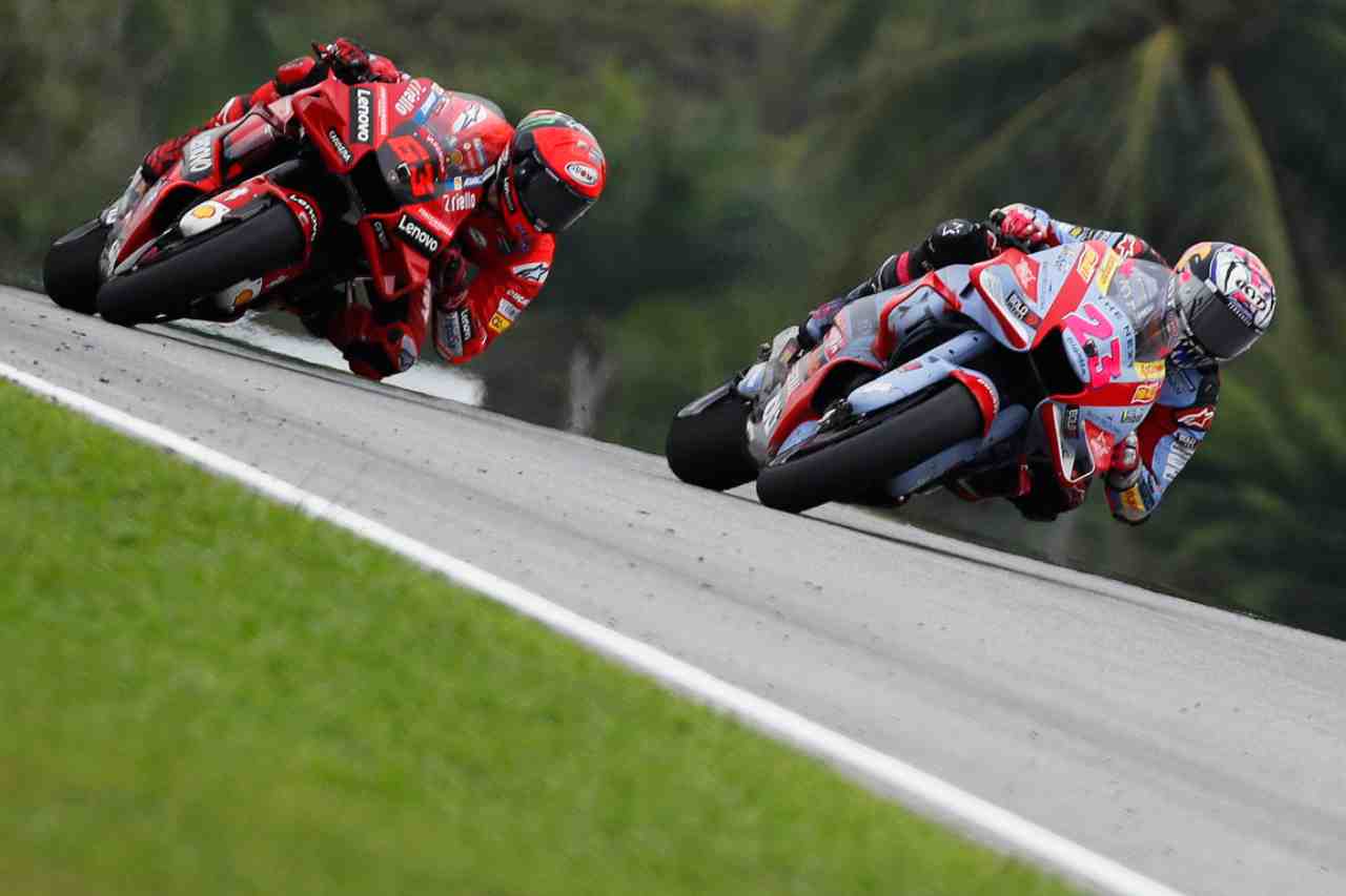 Enea Bastianini e Pecco Bagnaia a Sepang Automotorinews 23-10-2022